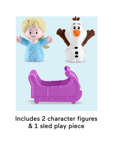 Set de Juego Fisher-Price Little People Disney Frozen Trineo