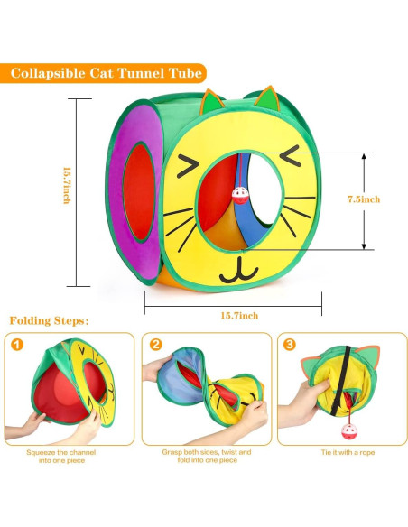 Conjunto de 37 Juguetes Interactivos para Gatos KAQINU Conjunto de 37 Juguetes Interactivos para Gatos KAQINU