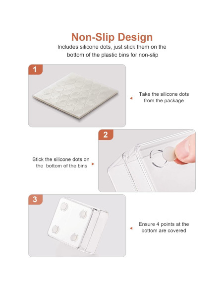 Organizador de Cajón SMARTAKE 7 Piezas Antideslizante