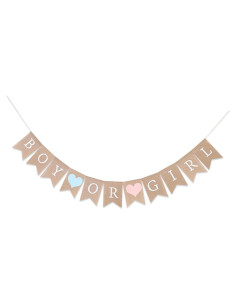 Banner de Arpillera WAWOO para Baby Shower 203 cm