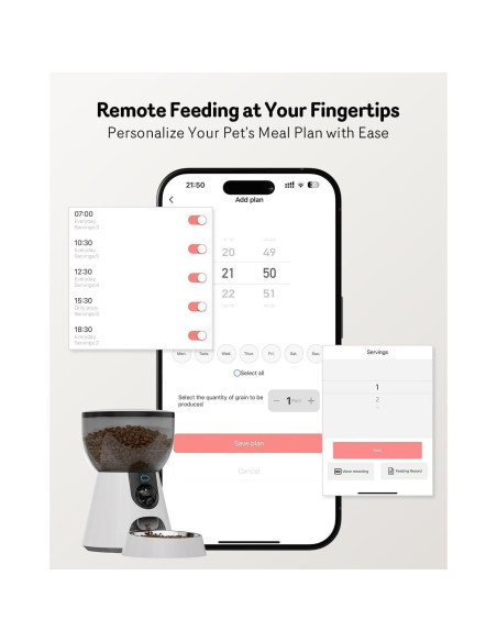 Comedero Automático Sarpaws F17C para Gatos 4L con Cámara 2K Comedero Automático Sarpaws F17C para Gatos 4L con Cámara 2K