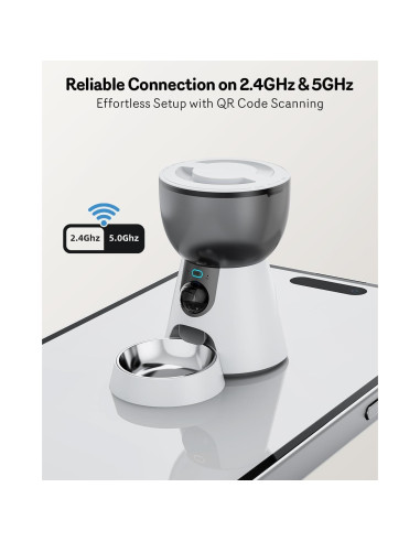 Comedero Automático Sarpaws F17C para Gatos 4L con Cámara 2K