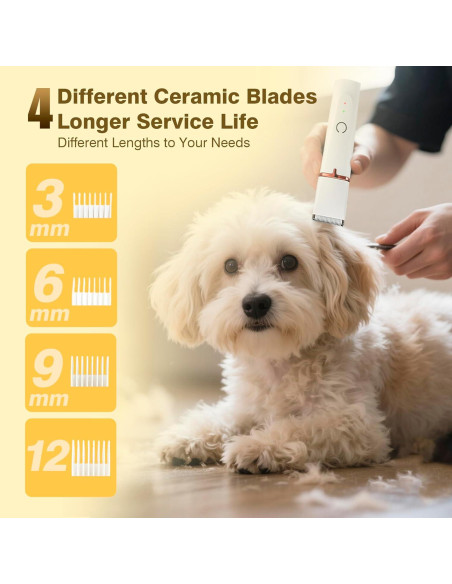 Kit Cortapelos para Perros Petium 4 en 1 Inalámbrico Recargable