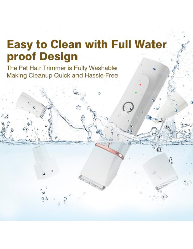 Kit Cortapelos para Perros Petium 4 en 1 Inalámbrico Recargable