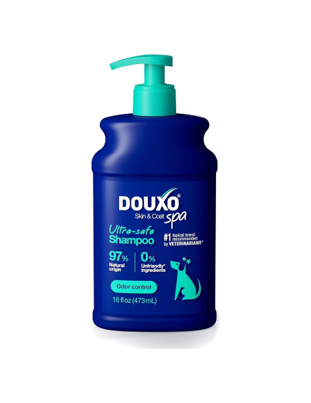 Champú DOUXO Skin & Coat SPA para Perros 473 ml - Control de Olores