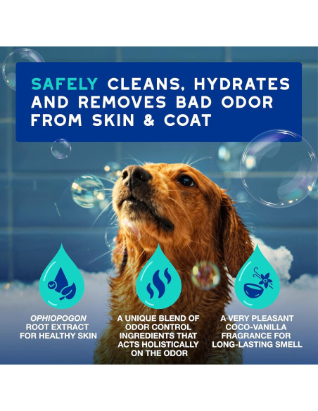 Champú DOUXO Skin & Coat SPA para Perros 473 ml - Control de Olores