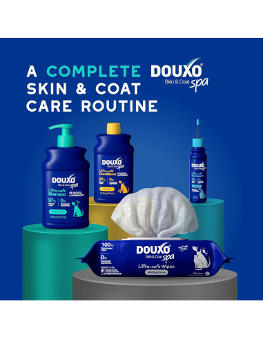 Champú DOUXO Skin & Coat SPA para Perros 473 ml - Control de Olores