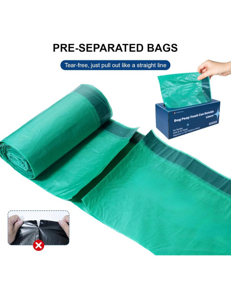 Bolsas para Desechos de Perro YESORMLING 20 Unidades 60x50cm