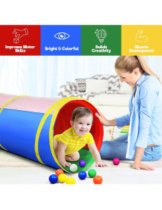 Túnel de Juego Plegable Hide N Side 1.83m para Niños y Perros 2