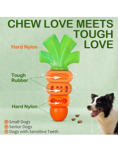 Juguete de Masticar para Perros Frienhund Zanahoria 15 cm