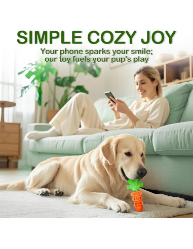 Juguete de Masticar para Perros Frienhund Zanahoria 15 cm
