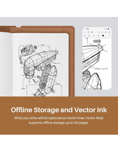 Cuaderno Digital Huion Note A5 con Lápiz Sin Batería