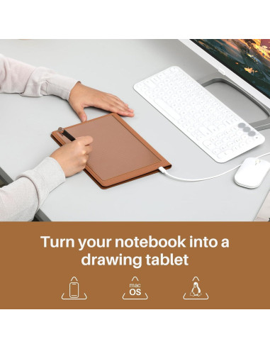 Cuaderno Digital Huion Note A5 con Lápiz Sin Batería