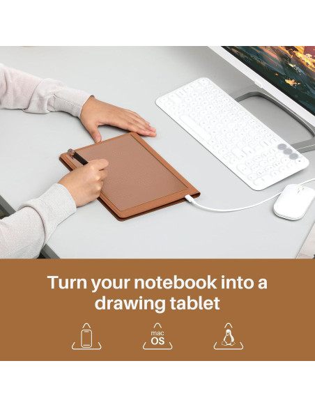 Cuaderno Digital Huion Note A5 con Lápiz Sin Batería