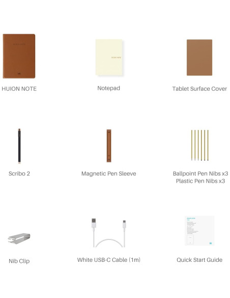 Cuaderno Digital Huion Note A5 con Lápiz Sin Batería