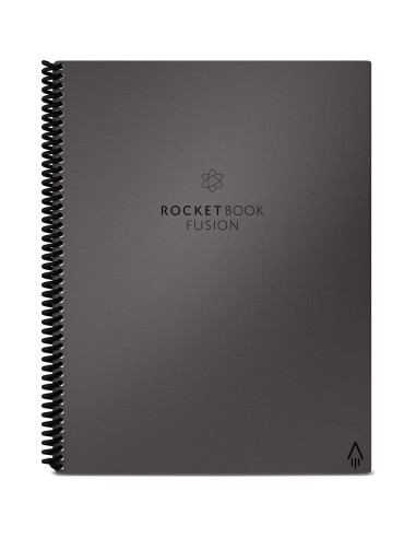 Cuaderno Inteligente Rocketbook Fusion Gris 21.6x27.9 cm Reutilizable