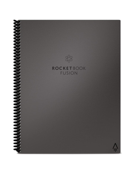 Cuaderno Inteligente Rocketbook Fusion Gris 21.6x27.9 cm Reutilizable