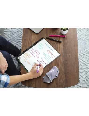 Cuaderno Inteligente Rocketbook Fusion Gris 21.6x27.9 cm Reutilizable