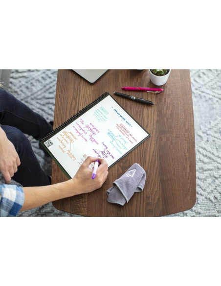 Cuaderno Inteligente Rocketbook Fusion Gris 21.6x27.9 cm Reutilizable