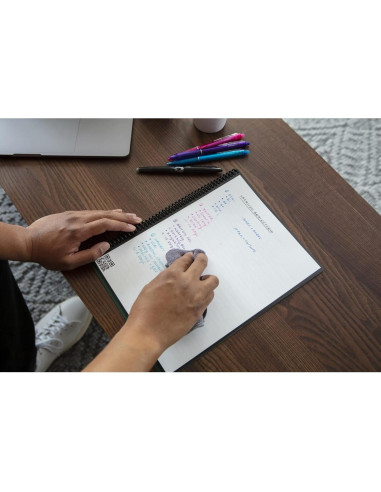 Cuaderno Inteligente Rocketbook Fusion Gris 21.6x27.9 cm Reutilizable