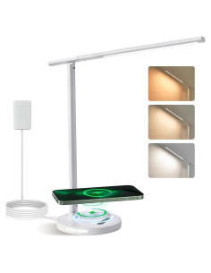 Lámpara de Escritorio LED PAK con Cargador Inalámbrico 38x16cm