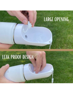 Botella de Agua para Perros Tito's Closet 414ml Acero Inoxidable 2