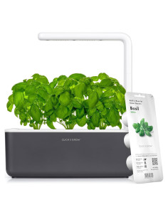 Kit Jardín Interior Click & Grow con Luz LED y 3 Cápsulas
