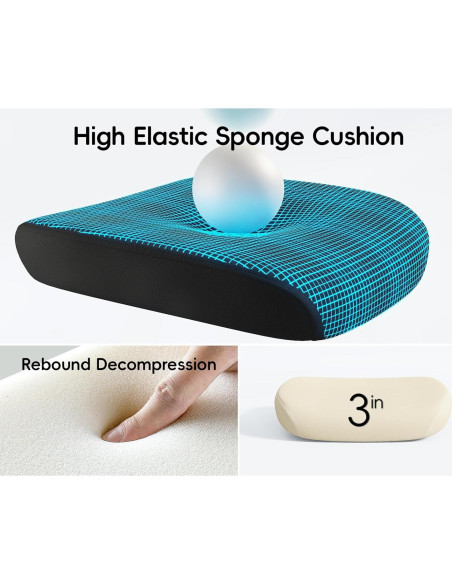 Silla de Oficina Ergonómica TRALT con Soporte Lumbar Negro