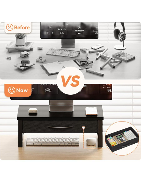 Soporte para Monitor HEWORLIF con Cajón de Almacenamiento