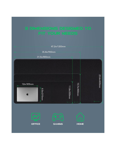 Alfombrilla de Ratón Gaming Black Shark 120x60 cm Antideslizante