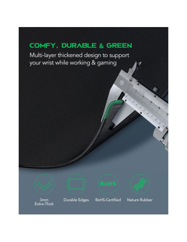 Alfombrilla de Ratón Gaming Black Shark 120x60 cm Antideslizante