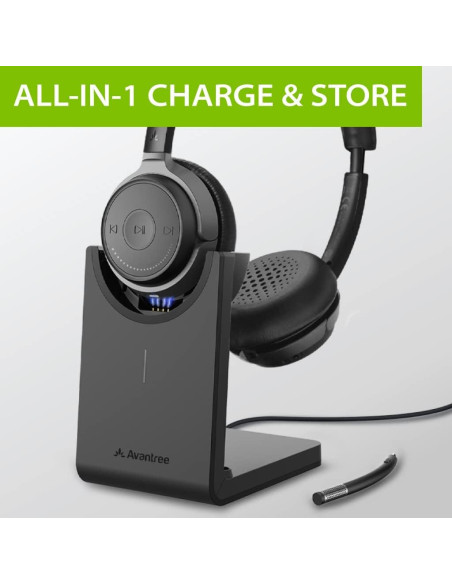 Auriculares Bluetooth Avantree Alto Clair con micrófono y carga