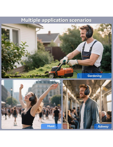 Auriculares Inalámbricos LEVN LE ANC041 con ANC, 70 Horas Batería