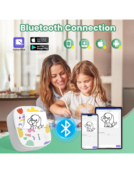 Impresora de Etiquetas Portátil XenGro AH-M2 Bluetooth - Blanca Impresora de Etiquetas Portátil XenGro AH-M2 Bluetooth - Blanca