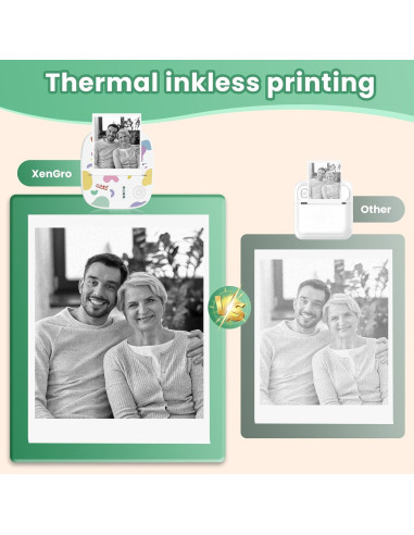 Impresora de Etiquetas Portátil XenGro AH-M2 Bluetooth - Blanca