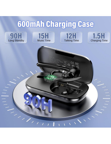 Auricular Bluetooth Thunelec G9 Inalámbrico 90 Horas APTX HD