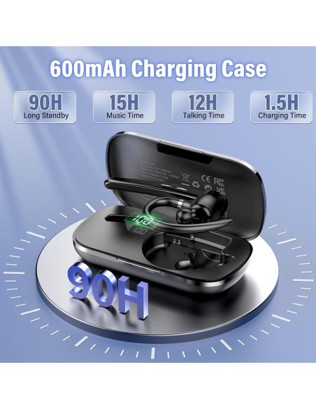 Auricular Bluetooth Thunelec G9 Inalámbrico 90 Horas APTX HD