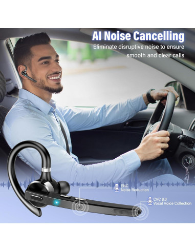 Auricular Bluetooth Thunelec G9 Inalámbrico 90 Horas APTX HD