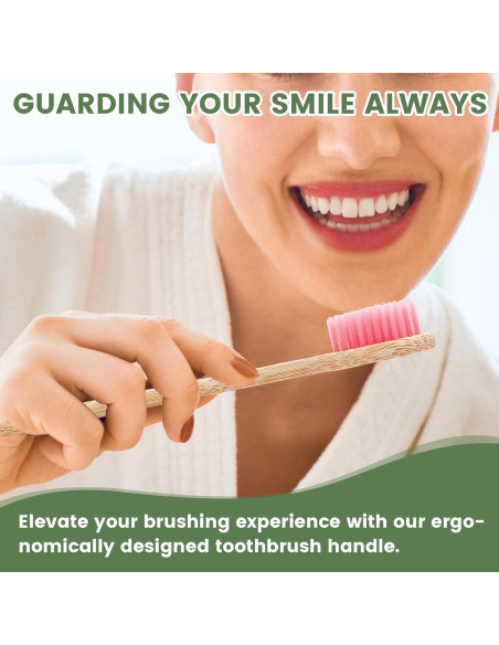 30 Cepillos de Dientes de Bambú Navona, Suaves y Ecológicos