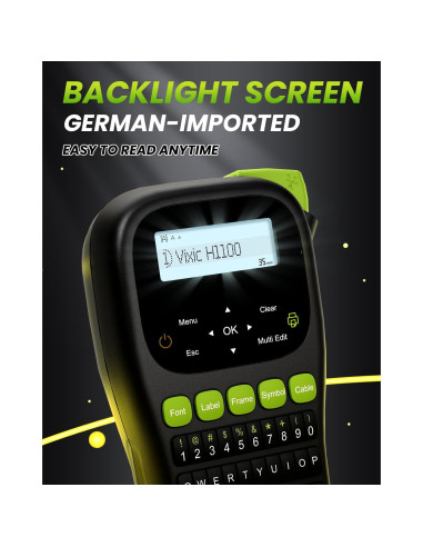 Máquina de Etiquetas Vixic H1100 Portátil con Pantalla LCD