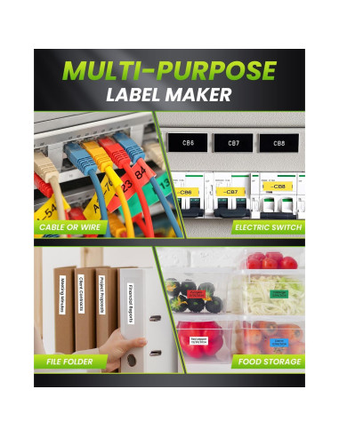 Máquina de Etiquetas Vixic H1100 Portátil con Pantalla LCD