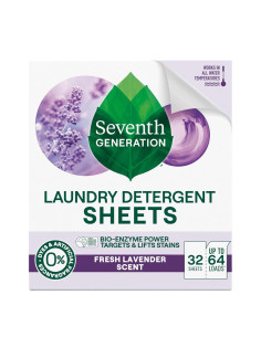 Hojas de detergente para ropa Seventh Generation 64 cargas