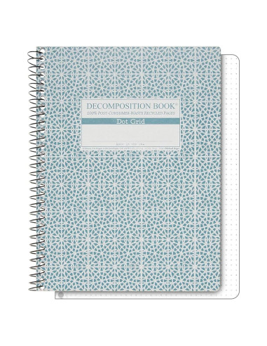 Cuaderno Espiral Punteado Descomposición 24.8x19.1cm 144 Páginas