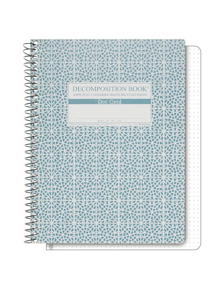 Cuaderno Espiral Punteado Descomposición 24.8x19.1cm 144 Páginas