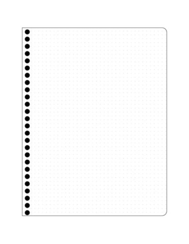 Cuaderno Espiral Punteado Descomposición 24.8x19.1cm 144 Páginas