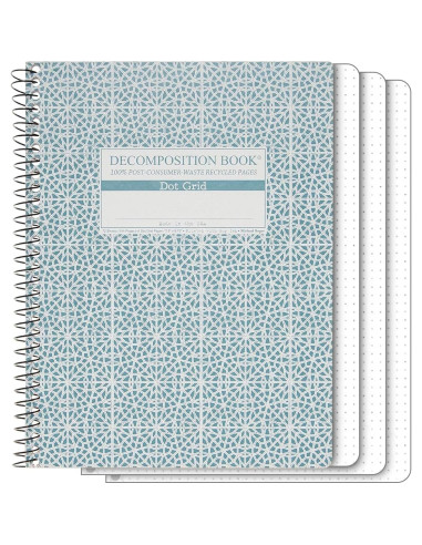 Cuaderno Espiral Punteado Descomposición 24.8x19.1cm 144 Páginas