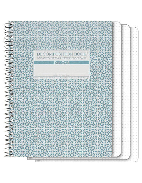 Cuaderno Espiral Punteado Descomposición 24.8x19.1cm 144 Páginas
