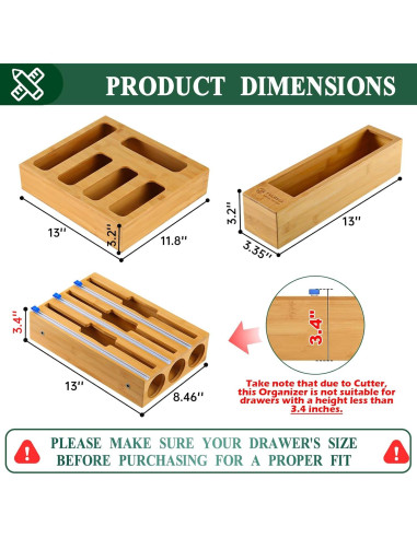 Organizador de Cocina Calmbee 9 en 1 con Cortador de Aluminio