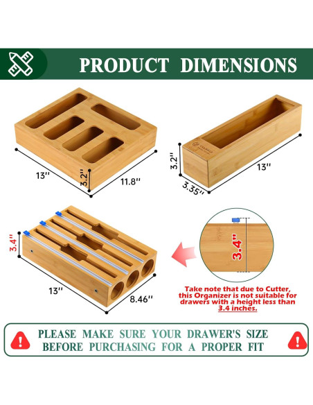 Organizador de Cocina Calmbee 9 en 1 con Cortador de Aluminio Organizador de Cocina Calmbee 9 en 1 con Cortador de Aluminio