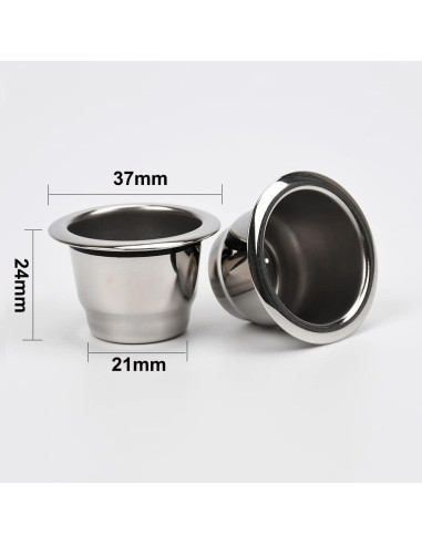 Cápsulas de Café Reutilizables PHMEZLF 2 Tazas + 100 Tapas